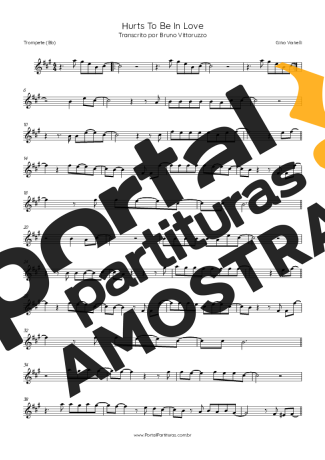Gino Vannelli Hurts To Be In Love partitura para Trompete