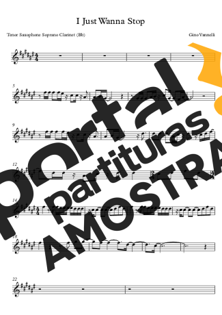 Gino Vannelli  partitura para Clarinete (Bb)