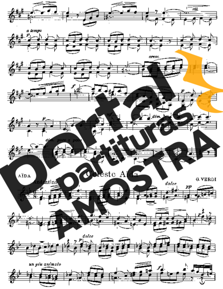 Giuseppe Verdi  partitura para Violino