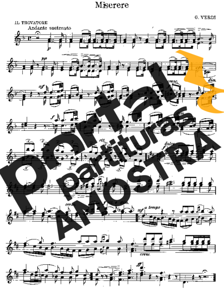 Giuseppe Verdi  partitura para Violino