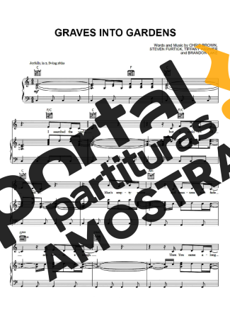 Graves Into Gardens and Brandon Lake Elevation Worship partitura para Piano
