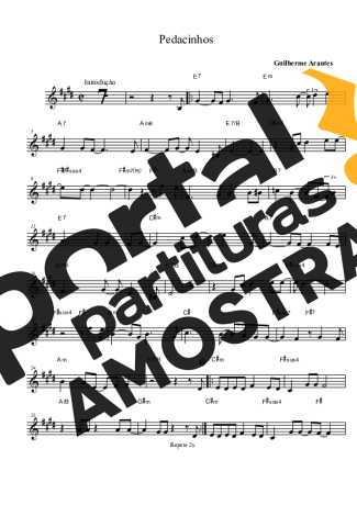 Guilherme Arantes  partitura para Clarinete (Bb)