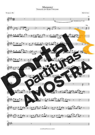 Hall & Oates  partitura para Trompete