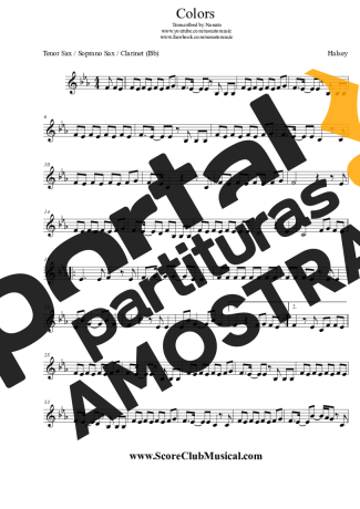 Halsey  partitura para Clarinete (Bb)