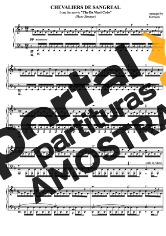 Hans Zimmer Chevaliers De Sangreal partitura para Piano