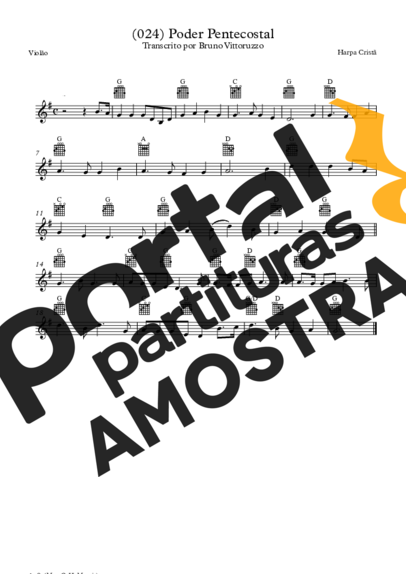 Harpa Cristã  partitura para Violão