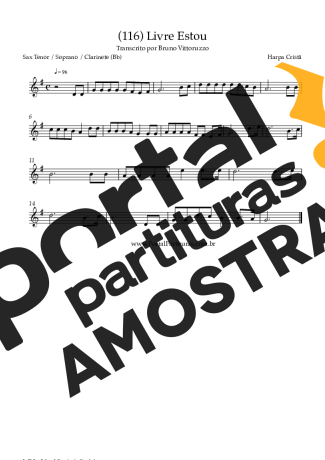 Harpa Cristã  partitura para Clarinete (Bb)