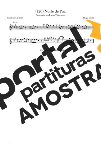 Harpa Cristã  partitura para Saxofone Alto (Eb)