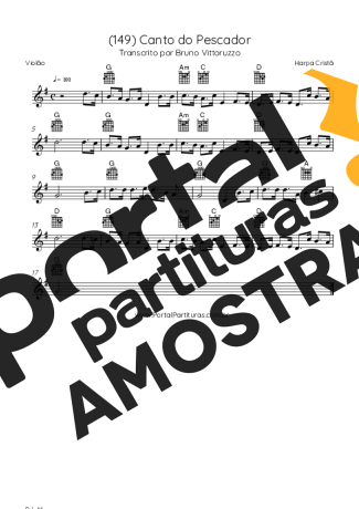 Harpa Cristã  partitura para Violão