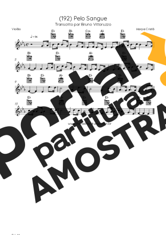 Harpa Cristã (192) Pelo Sangue partitura para Violão