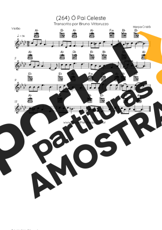 Harpa Cristã (264) Ó Pai Celeste partitura para Violão