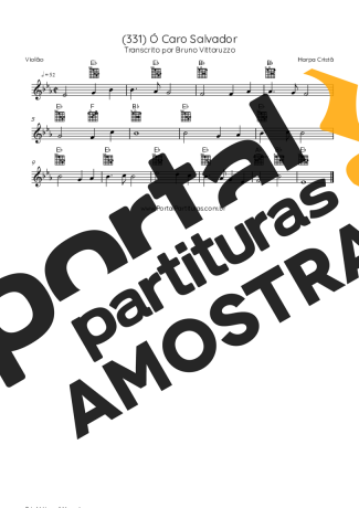 Harpa Cristã  partitura para Violão