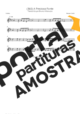 Harpa Cristã (360) A Preciosa Fonte partitura para Violino