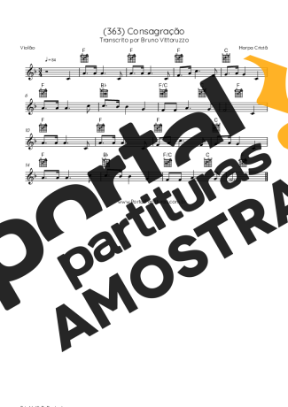 Harpa Cristã (363) Consagração partitura para Violão