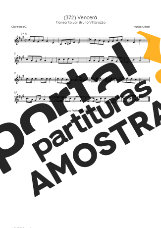 Harpa Cristã  partitura para Clarinete (C)