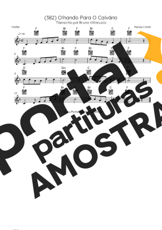 Harpa Cristã  partitura para Violão