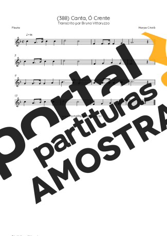 Harpa Cristã  partitura para Flauta Transversal