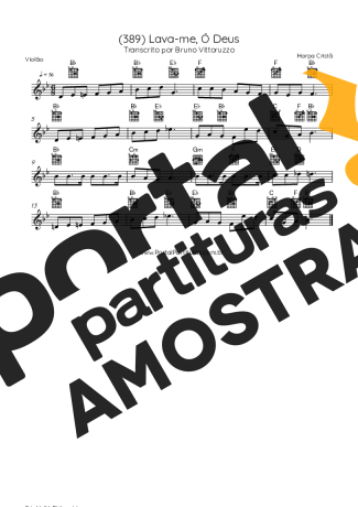 Harpa Cristã  partitura para Violão