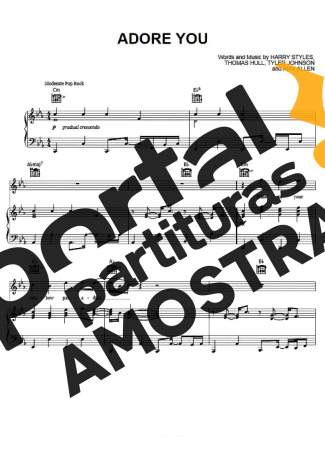 Harry Styles  partitura para Piano