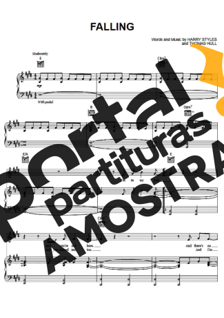 Harry Styles Falling partitura para Piano
