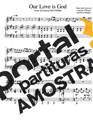 Heathers Our Love Is God partitura para Piano