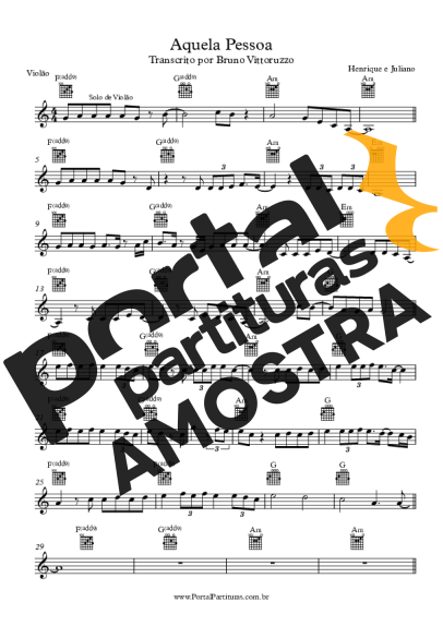 Henrique e Juliano  partitura para Violão