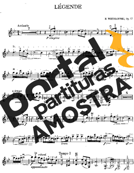 Henryk Wieniawski  partitura para Violino