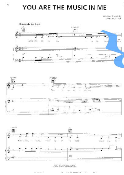 High School Musical  partitura para Piano