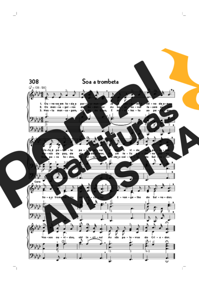 Hinário CCB  partitura para Órgão