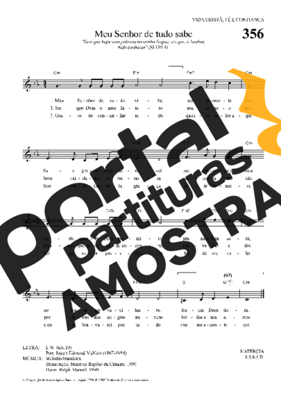 Hinário Para o Culto Cristão  partitura para Teclado