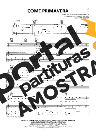 Il Divo  partitura para Piano