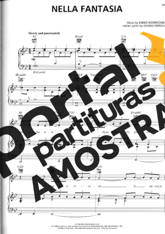 Il Divo Nella Fantasia partitura para Piano