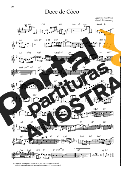 Jacob do Bandolim  partitura para Violino