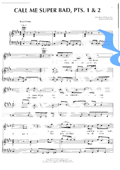 James Brown Call Me Super Bad (PTS 1 e 2) partitura para Piano