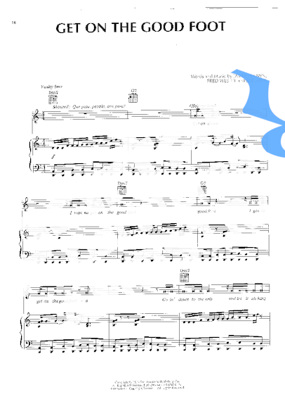 James Brown Get On The Good Foot partitura para Piano