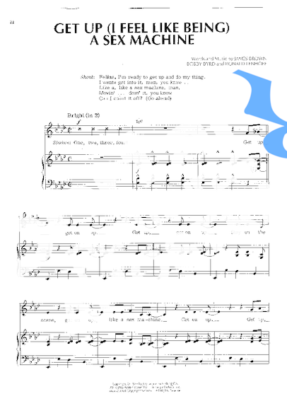 James Brown  partitura para Piano