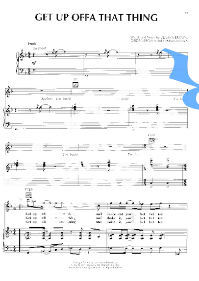 James Brown Get Up Offa That Thing partitura para Piano