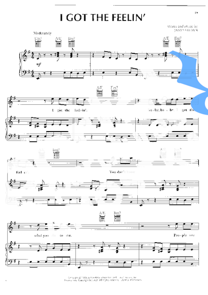 James Brown  partitura para Piano