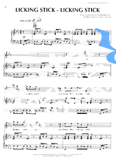 James Brown  partitura para Piano