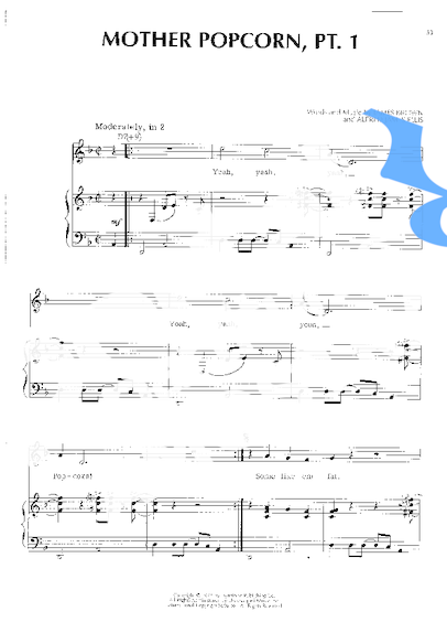 James Brown Mother Popcorn (Pt 1) partitura para Piano