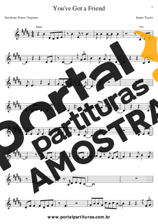 James Taylor  partitura para Clarinete (Bb)