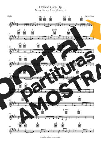 Jason Mraz  partitura para Violão