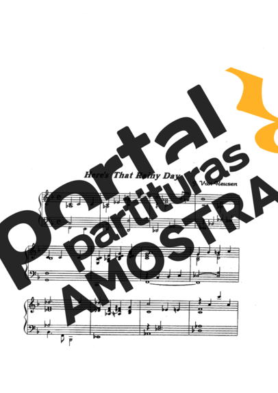 Jazz Standard Heres That Rainy Day partitura para Piano