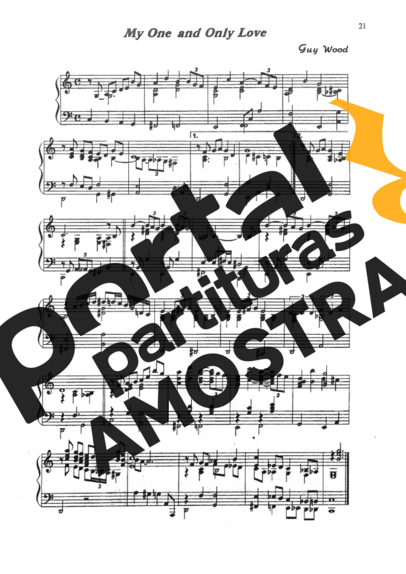 Jazz Standard My One And Only Love partitura para Piano