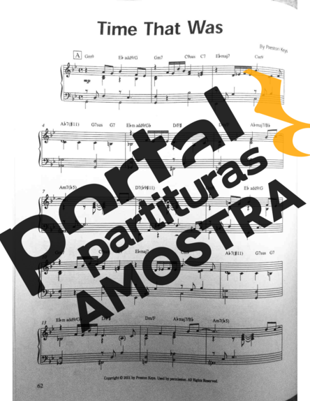 Jazz Standard Time That Was partitura para Piano