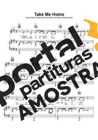 Jess Glynne Take Me Home partitura para Piano