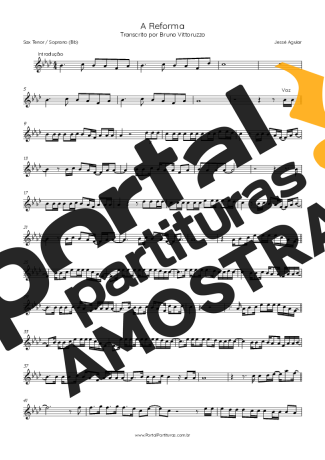 Jessé Aguiar  partitura para Saxofone Tenor Soprano (Bb)
