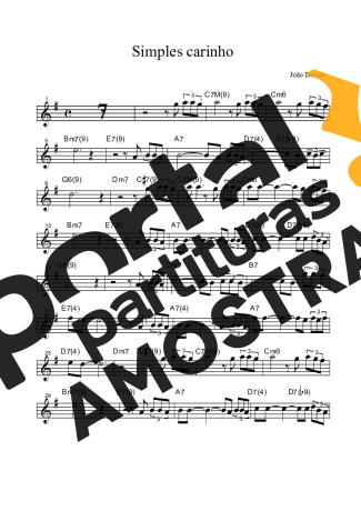 João Donato  partitura para Clarinete (Bb)
