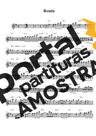 João Gilberto  partitura para Clarinete (Bb)
