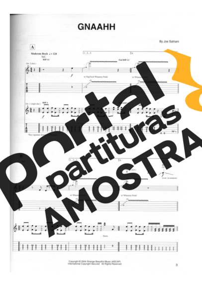 Joe Satriani  partitura para Guitarra